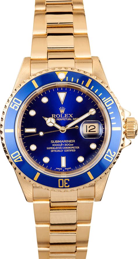 18k rolex submariner for sale|Rolex Submariner 18k gold price.